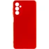 Цветной силиконовый чехол GETMAN с закрытой камерой на Samsung Galaxy A18 – Красный / Dark Red. Фото 1 из 1