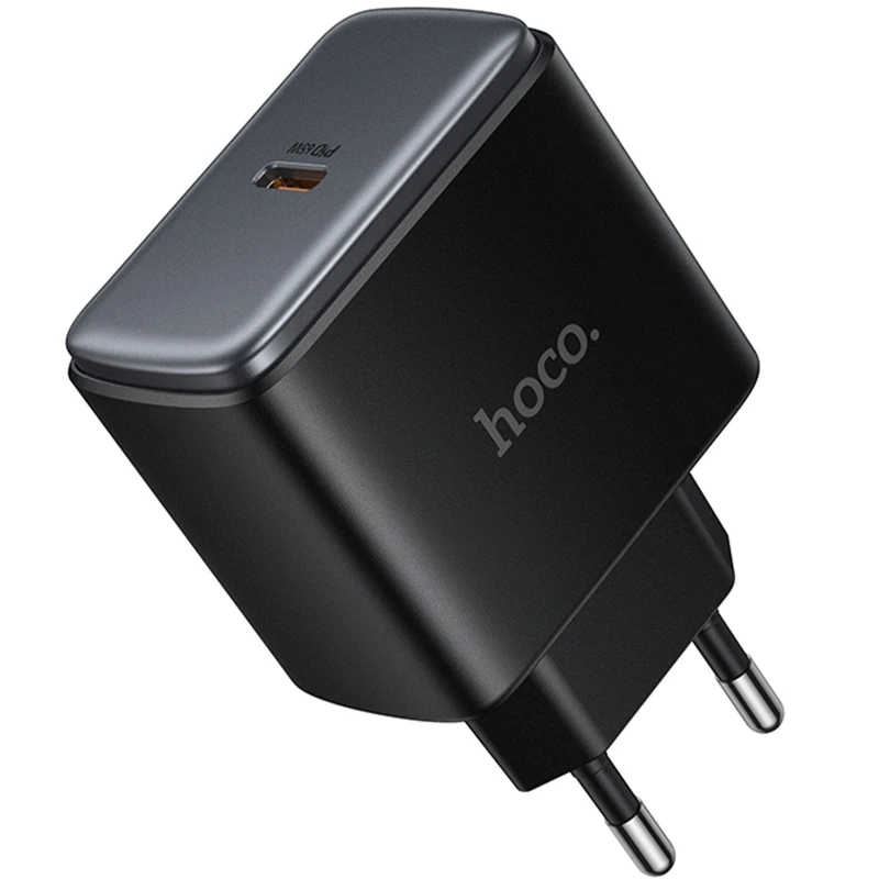 СЗУ Hoco C159A Upgrade PD65W (1USB-C) – Black. Фото 4 из 6