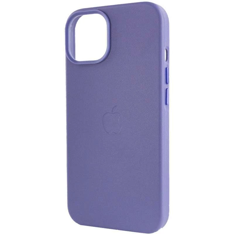 Кожаный чехол Leather Case с MagSafe для Apple iPhone 14 (6.1") – Violet. Фото 8 из 9