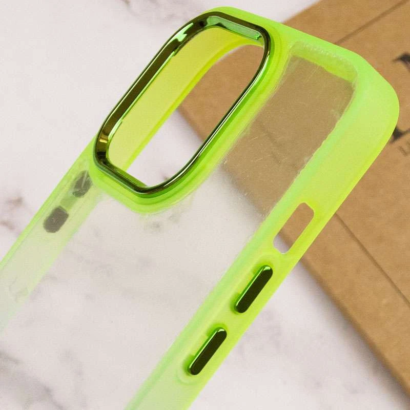 Силіконовий чохол фреш на Apple iPhone 13 Pro Max (6.7") – Бірюзовий / Лимонный. Фото 6 з 6