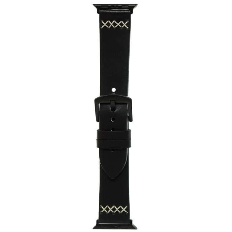 

Ремінець шкіряний для Apple Watch широкий браслет 38/40mm (Black)