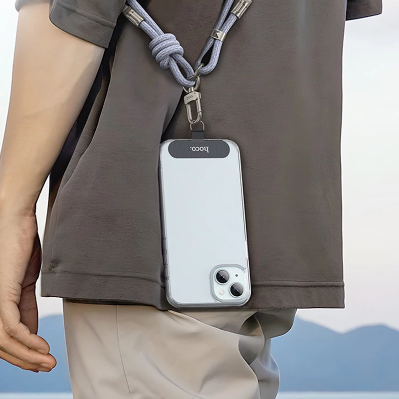 Дата кабель-шнурок Hoco GH7 Elegant Type-C to Lightning (1.8m) – Denim Blue. Фото 5 з 6