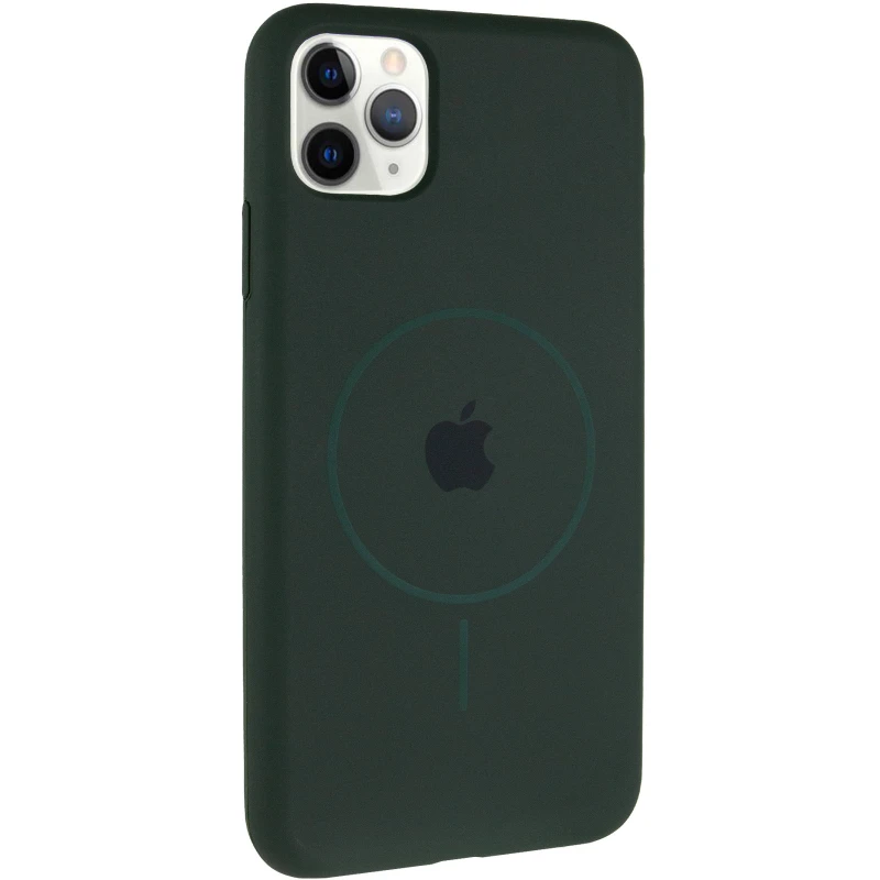 Чехол Silicone Armor Max with MagSafe для Apple iPhone 11 Pro Max (6.5") – Зеленый / Cyprus Green. Фото 5 из 15