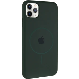 Чохол Silicone Armor Max with MagSafe для Apple iPhone 11 Pro Max (6.5") — Зелений / Cyprus Green