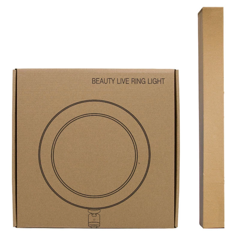 Кольцевая светодиодная LED лампа Flat Ring 10" + tripod 2.1m – Black. Фото 10 из 12