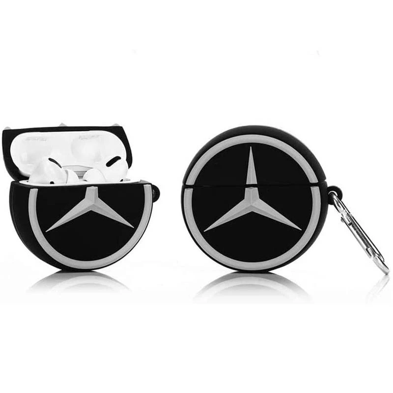Силіконовий футляр Brand для навушників AirPods 3 + карабін – Mercedes. Фото 2 з 2