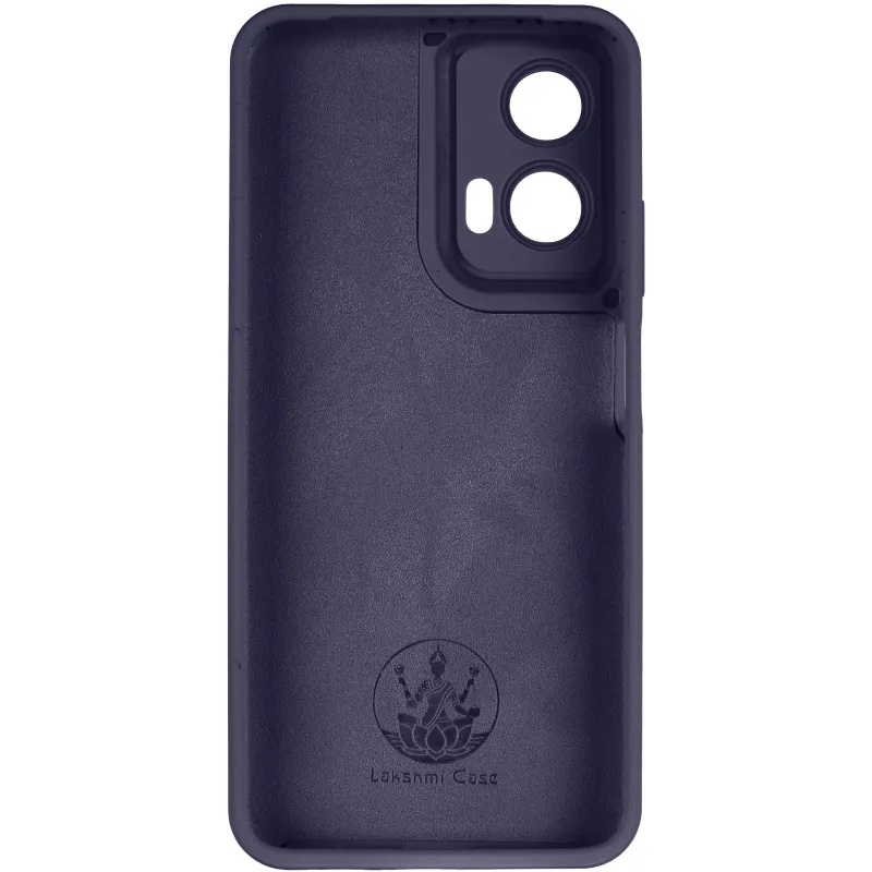 Чехол Silicone Case Lakshmi Premium з закритою камерою на Motorola Moto G35 – Темно-синий / Midnight blue. Фото 6 из 8