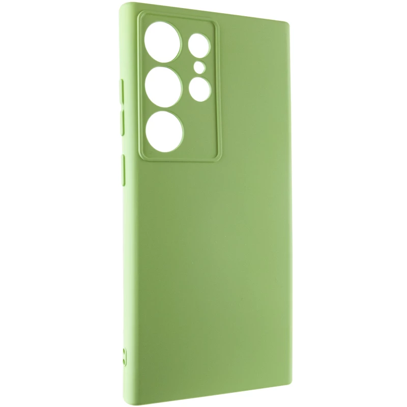 Чохол Silicone Case Lakshmi з закритою камерою на Samsung Galaxy S24 Ultra – Зелений / Pistachio. Фото 6 з 11