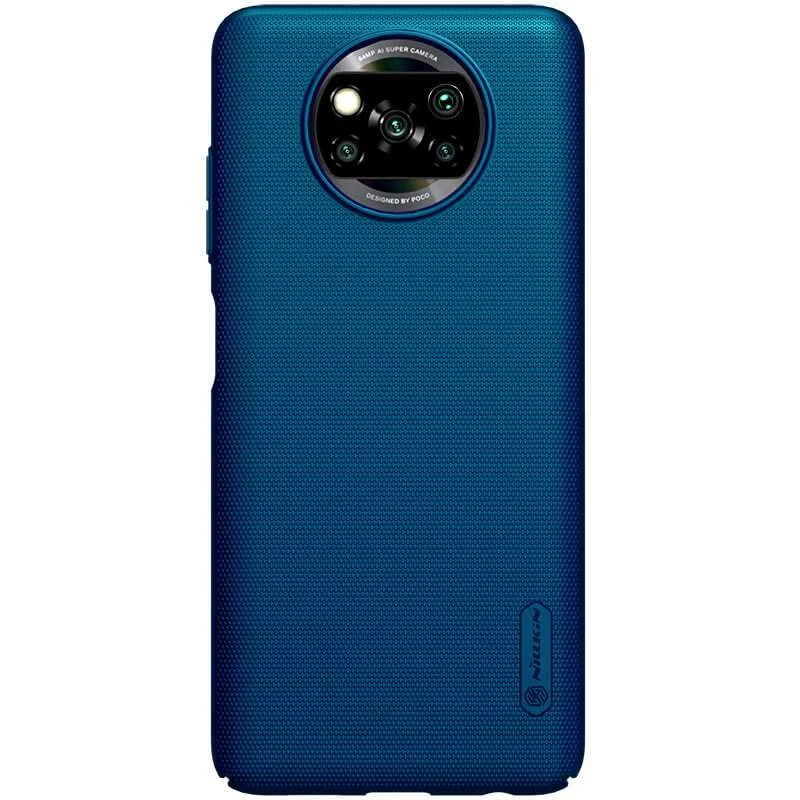 

Пластикова накладка Nillkin Frost на Xiaomi Poco X3 NFC / Poco X3 Pro (Бірюзовий / Peacock blue)