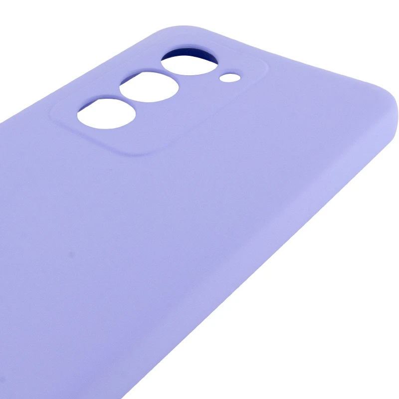 Цветной силиконовый чехол GETMAN с закрытой камерой на Xiaomi Redmi 15 (EU) – Сиреневый / Light purple. Фото 5 из 6
