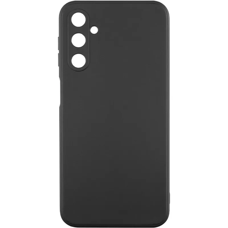 Цветной силиконовый чехол с защитой камеры для Samsung Galaxy A37 5G – Черный / Black. Фото 1 из 3