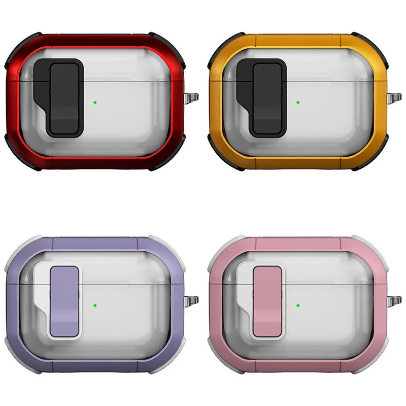 Футляр протиударний Locking Button для навушників Airpods Pro фото 1 з 1