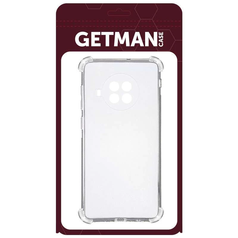 Ультратонкий силіконовий чохол GETMAN з критими бортами на Xiaomi Mi 10T Lite / Redmi Note 9 Pro 5G – Безбарвний (прозорий). Фото 3 з 5