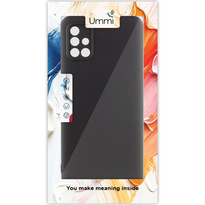 Чохол Silicone Cover Ummi Lakshmi Full Camera (AA) для Samsung Galaxy A71 – Чорний / Black. Фото 3 з 3