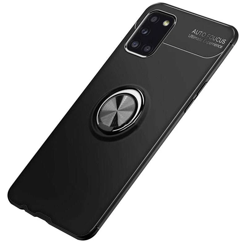 

Чохол Deen ColorRing з кільцем на Samsung Galaxy A31 (Чорний / Чорний)