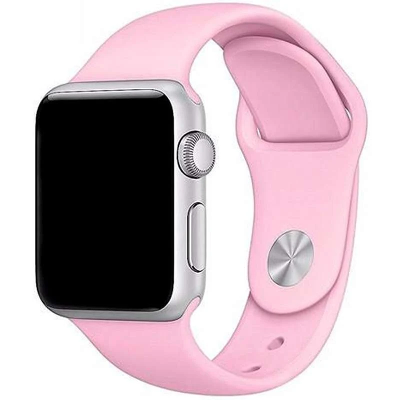 

Силіконовий ремінець для Apple watch 42mm / 44mm (Рожевий / Pink)