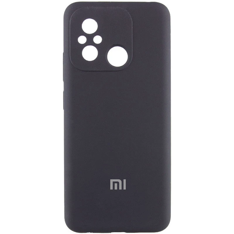 Силіконовий чохол Cover Lakshmi з захистом камери для Xiaomi Redmi 12C / Poco C55 – Чорний / Black. Фото 1 з 5