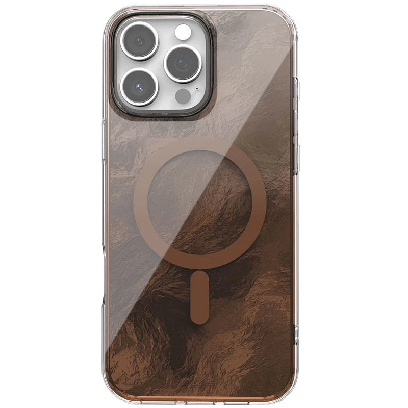 Силіконовий чохол Shiny Mountain (MagFit) для Apple iPhone 17 Air (6.5") – Chocolate. Фото 1 з 8