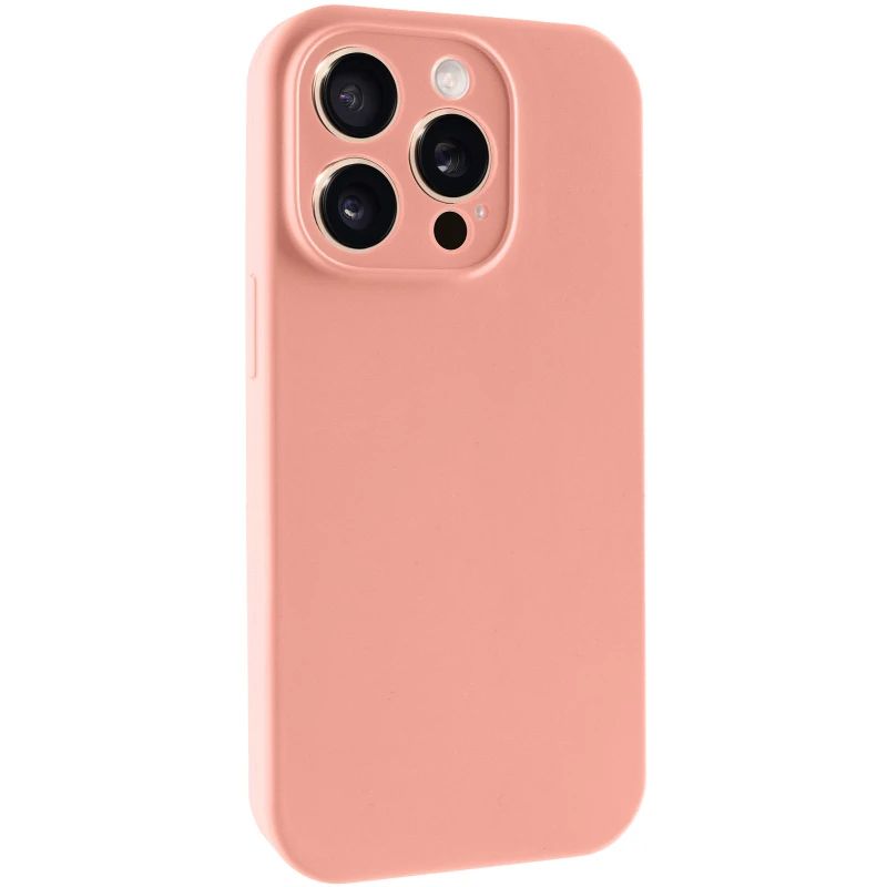 Чехол Silk Full Camera Protective (AA) NO LOGO для Apple iPhone 15 Pro (6.1") – Персиковый / Peach. Фото 2 из 2