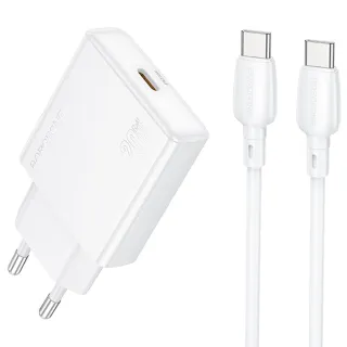 МЗП Borofone BN23 Wish PD20W (1USB-C) + кабель Type-C to Type-C фото 1 з 1