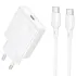 МЗП Borofone BN23 Wish PD20W (1USB-C) + кабель Type-C to Type-C фото 1 з 1