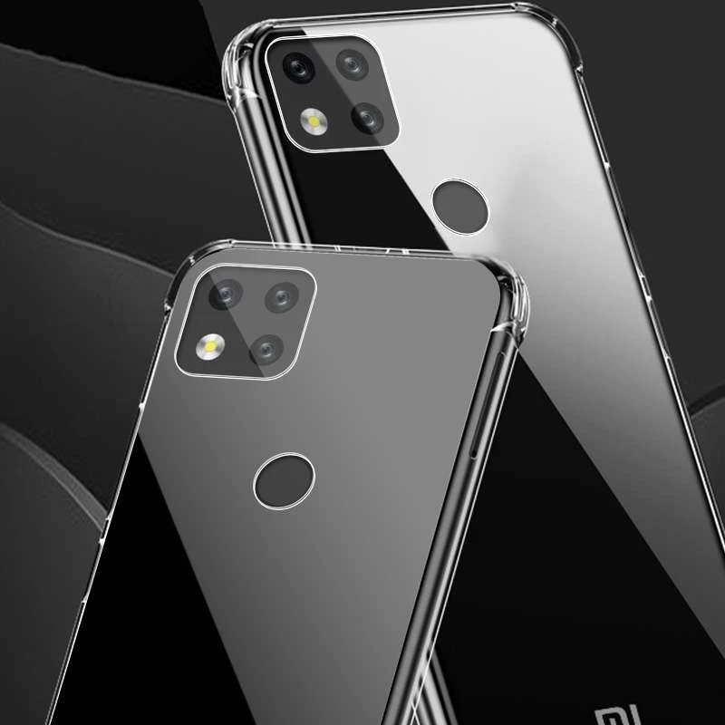 Силіконовий чохол з критими бортами на Xiaomi Redmi 9C – Безбарвний (прозорий). Фото 4 з 4