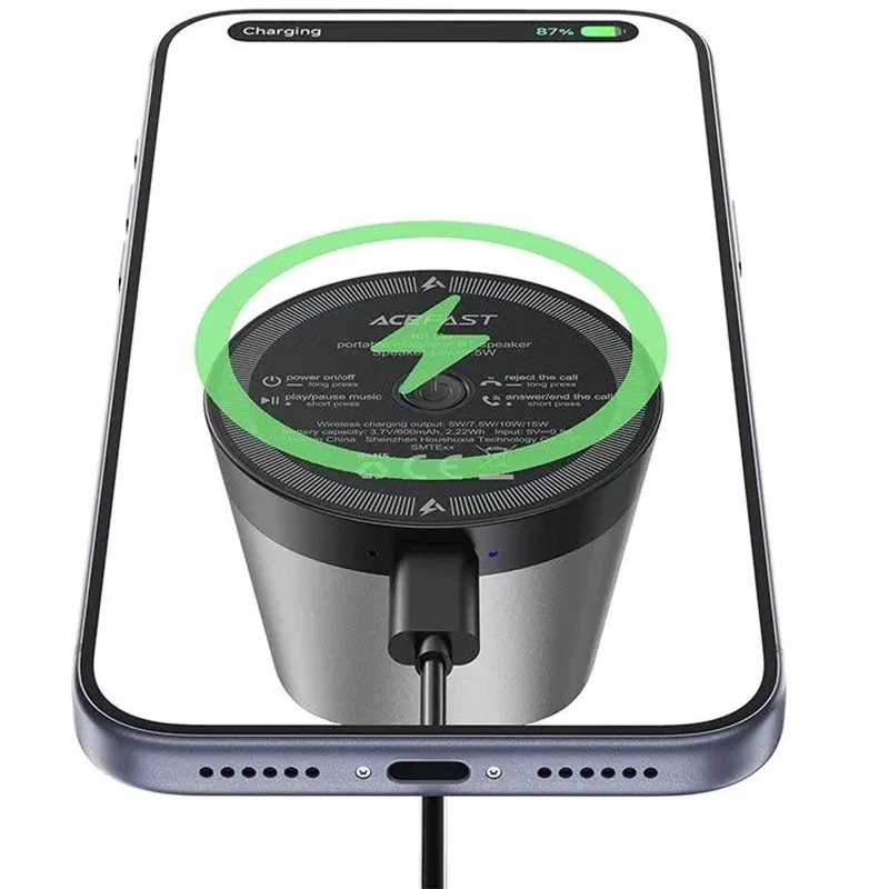 Bluetooth Колонка Acefast K8 – Black. Фото 6 из 6