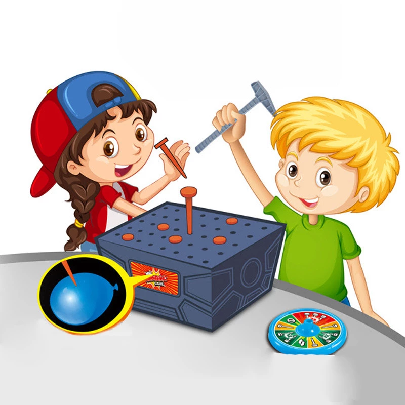 Настільна інтерактивна гра Ummi 707-88 Nail Hammering Game – Blue. Фото 1 з 7