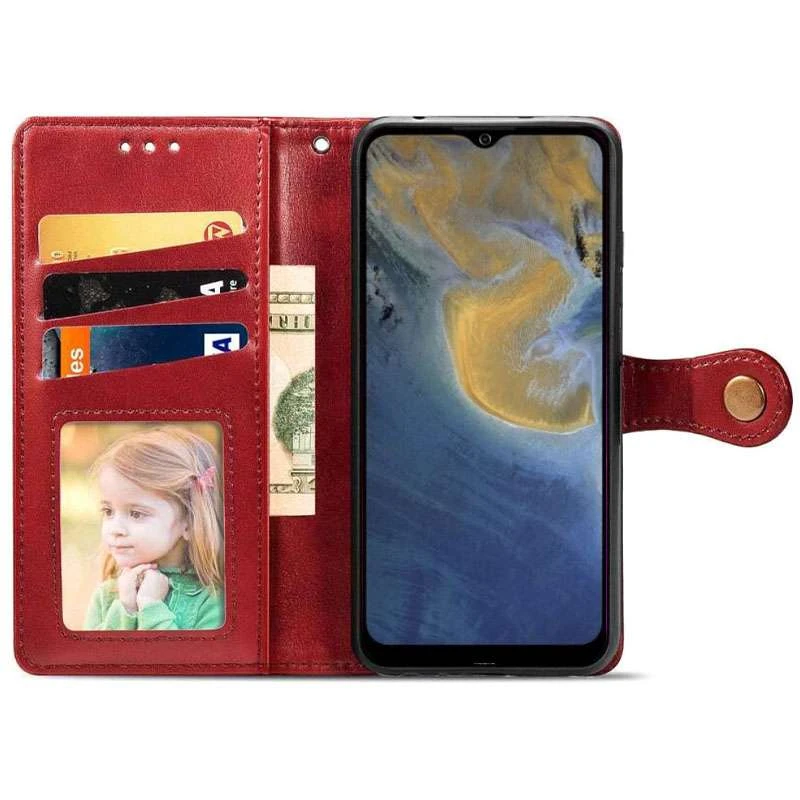 Чохол-книжка GETMAN галант на ZTE Blade A51 – Червоний. Фото 4 з 5