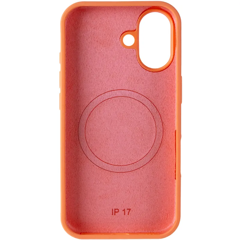 Чохол Silk Duo Color (AA) NO LOGO with Magnetic Fit для Apple iPhone 17 (6.3") – Orange. Фото 5 з 7