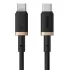 Дата кабель Baseus Dura Series Fast Charging Type-C to Type-C 100W (2m) (P10377803) – Gold / Black. Фото 1 из 3