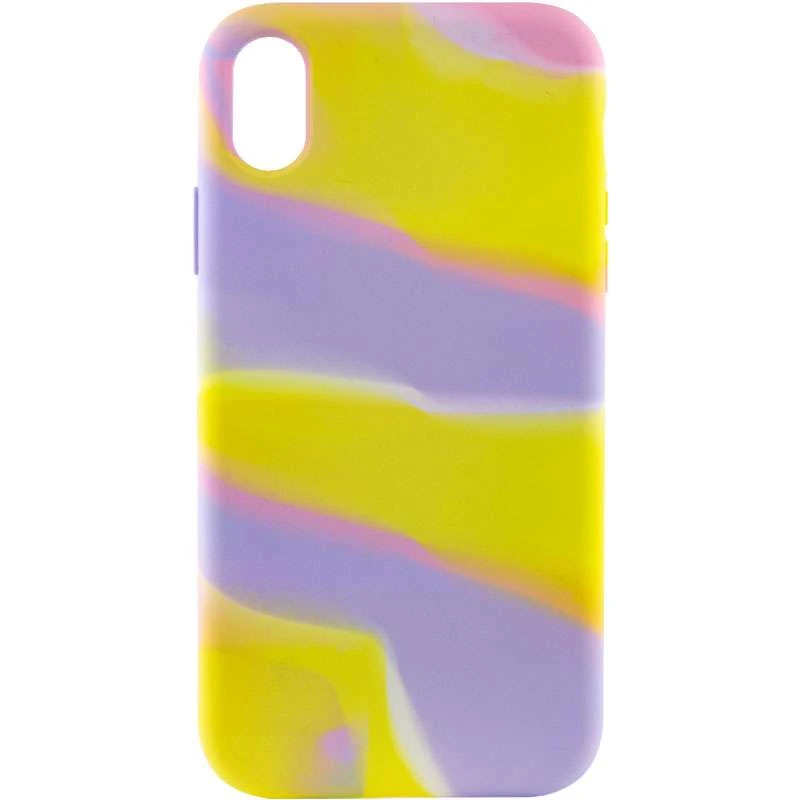 

Чохол Акварель Silicone Case на Apple iPhone XR (6.1") (Сиренево-жовтий)