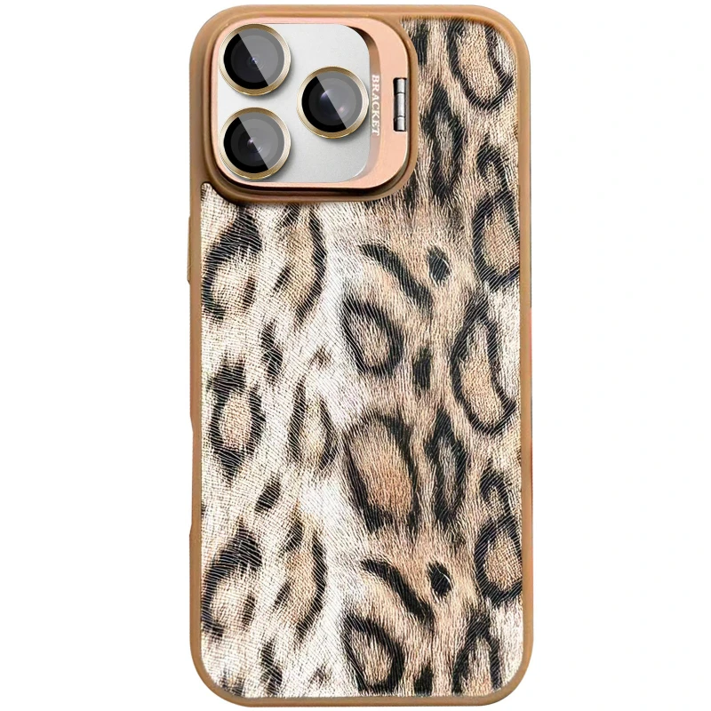 Чехол TPU+PC Wild Leopard with MagSafe and Lens для Apple iPhone 15 Pro (6.1") – Brown. Фото 6 из 6