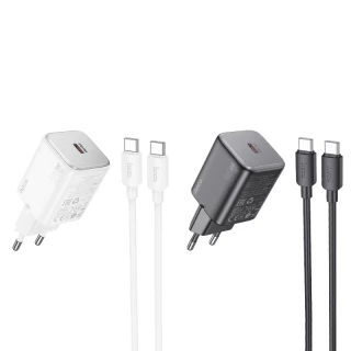 СЗУ Hoco N40 Mighty 1C PD20W + Type to Type-C фото 1 СЗУ Hoco N40 Mighty 1C PD20W + Type to Type-C фото 1 из 1