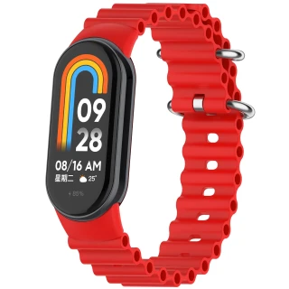 Ремінець Ocean Band для Xiaomi Mi Band 9/8 — Червоний / Red