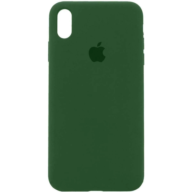

Чохол Silicone Case з закритим низом на Apple iPhone XS (5.8") (Зелений / Army green)