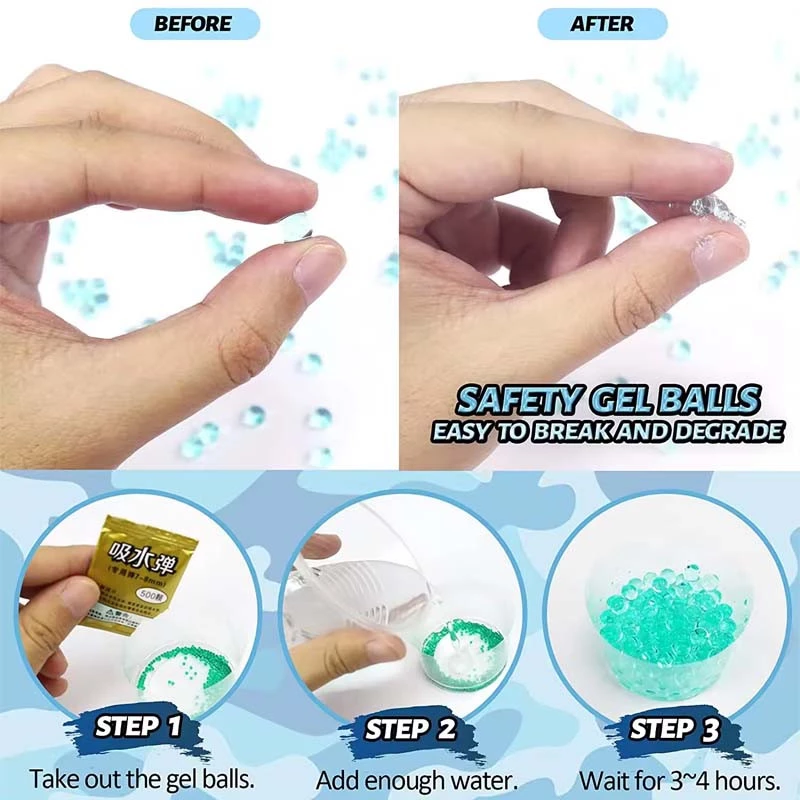 Пістолет на гідрогелевих кульках (орбизах) Gel Energy XS-873 – Orange. Фото 6 з 7