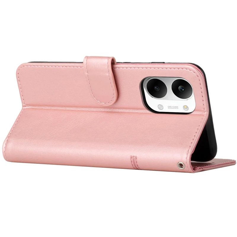 Кожаный чехол-книжка Jet Cover для Xiaomi Poco X8 Pro Max – Rose Gold. Фото 4 из 4