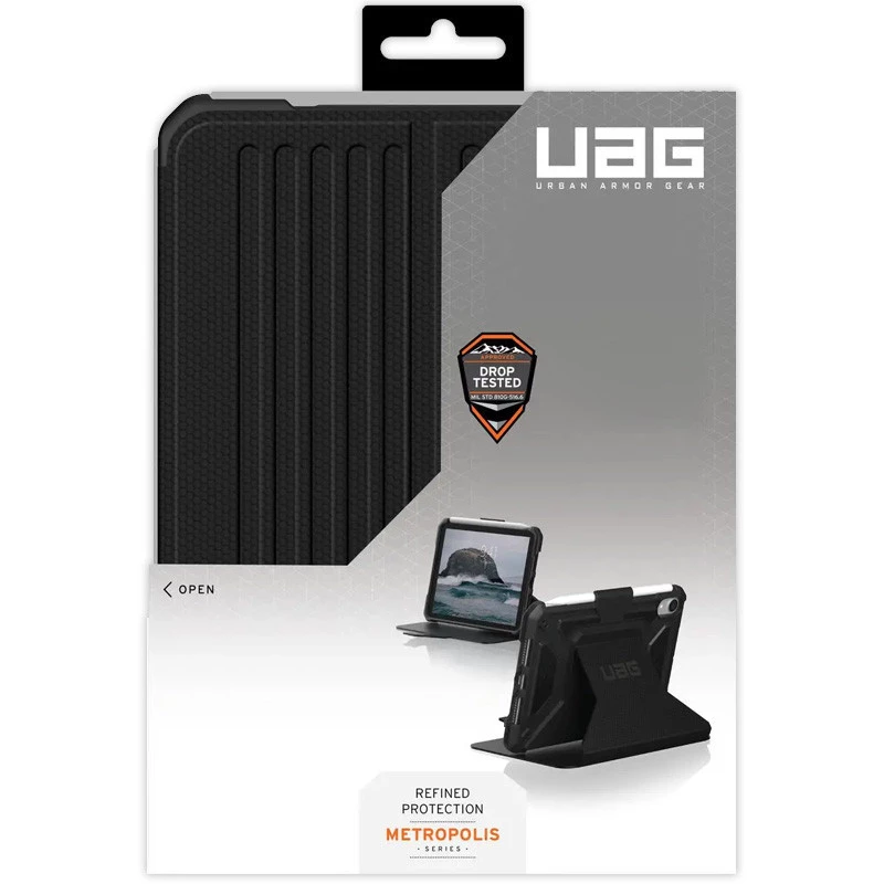 Чохол-книжка UAG Metropolis на Apple iPad Mini 6 (8.3") (2021) – Чорний. Фото 8 з 8