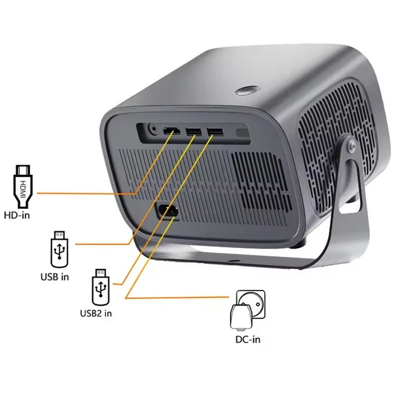 Проектор 4к Android A10 – Black. Фото 3 з 8