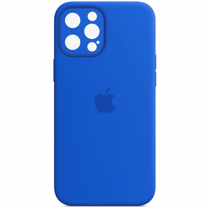 

Чехол Silicone Case с защитой камеры для Apple iPhone 14 Pro (6.1") (Синий / Capri Blue), Синій / capri blue