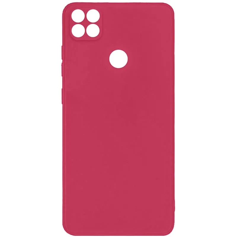 Цветной силиконовый чехол с защитой камеры для Xiaomi Redmi 9C – Бордовый / Burgundy. Фото 1 из 1