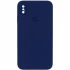 Чохол Silicone Case Square з захистом камери на Apple iPhone XS (5.8") – Темно-синій / Midnight blue. Фото 1 з 3