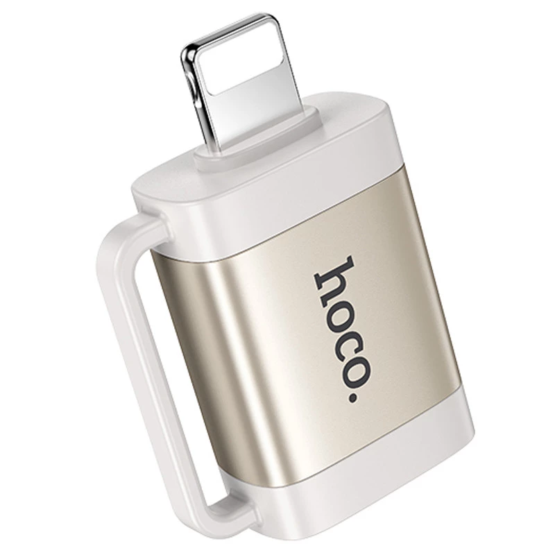 Перехідник Hoco UA31A OTG Lightning male to USB female – Gray. Фото 1 з 5
