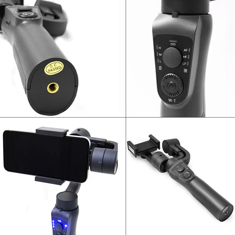 Стабілізатор WIWU S5B Three-Axis Motorized Gimba Stabilizer – Black. Фото 5 з 7