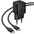 СЗУ Hoco N66 Ingenious PD35W (1USB-C) + кабель Type-C to Type-C – Black. Фото 3 из 5