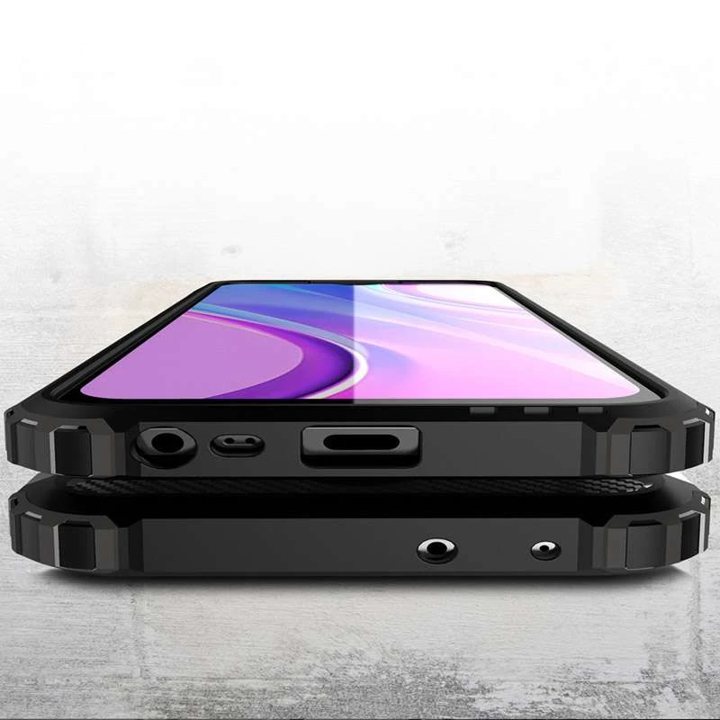 Противоударный чехол с усиленными углами Immortal для Xiaomi Redmi 9 – Черный. Фото 3 из 3