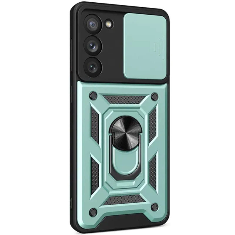 Удароміцний чохол Ummi Camshield Serge Ring (in box) для Xiaomi Redmi 15 4G (Global) / 5G – Зелений / Green. Фото 5 з 5