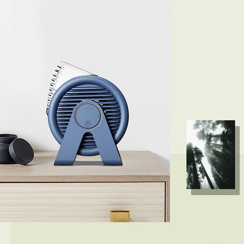 Настільний вентилятор F7-B Snail 2200mAh – Blue. Фото 3 з 7