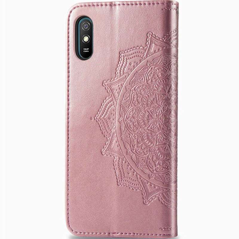 Шкіряний чохол-книжка Art Case з візитницею для Xiaomi Redmi 9A – Рожевий. Фото 3 з 5